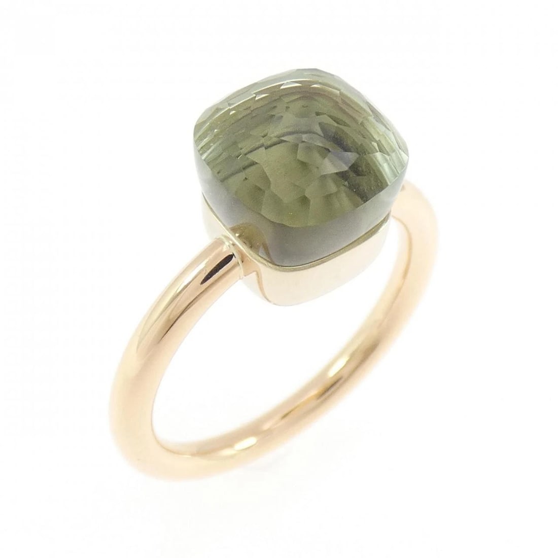 POMELLATO PETITE NUDE RING: Pomellato Petite Nude Ring Brand: Pomellato Type/Style: Pomellato Ring Material: 750 pink gold/750 white gold, Main Stone Quartz Color: PG,WG Size: US5 1/4(50) Accessories: None Accessories Notice: