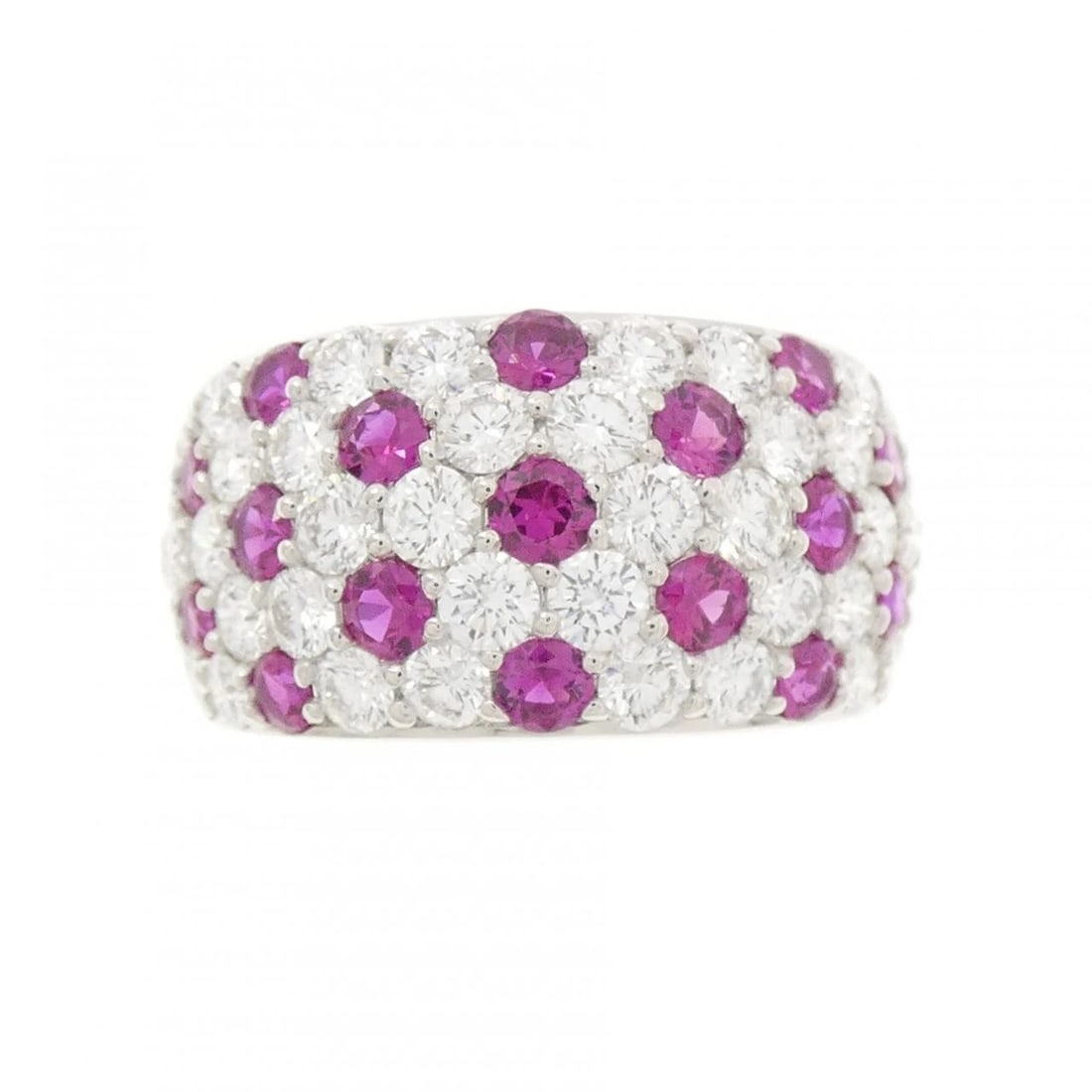 MIKIMOTO RUBY RING: Mikimoto Ruby Ring Brand: MIKIMOTO Type/Style: Mikimoto Ring Material: K18 white gold, Main Stone Ruby Color: White Gold Size: US5 3/4 Accessories: None Accessories Notice: When purchasing pre-owned