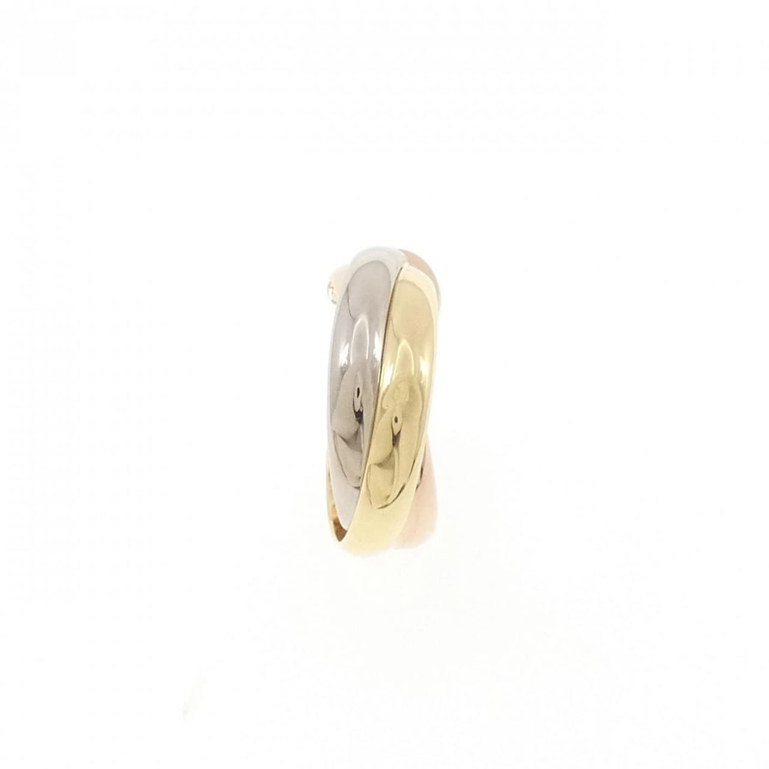 CARTIER TRINITY EARRING (SINGLE EAR): Cartier Trinity Earring (single ear) Brand: CARTIER Type/Style: Cartier Pierce/Earring Material: 750 Yellow Gold/750 White Gold/750 Pink Gold, Color: YG,WG,PG Size: Actual Size Approx. height x