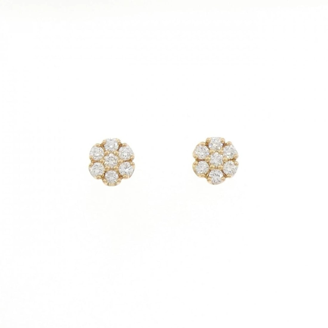 PONTE VECCHIO FLOWER DIAMOND PIERCE: Ponte Vecchio Flower Diamond Pierce Brand: Ponte Vecchio Type/Style: Ponte Vecchio Pierce/Earring Material: K18 yellow gold, Main Stone Natural Color: yellow gold Size: Actual Size Approx. height x