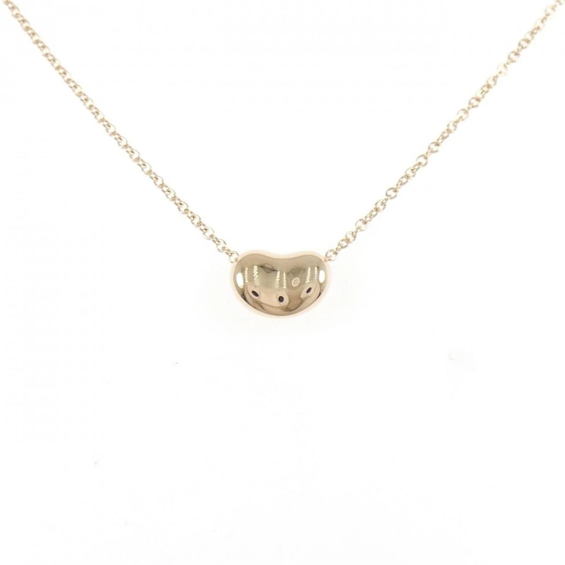 TIFFANY & CO. BEAN NECKLACE: TIFFANY & Co. Bean Necklace Brand: TIFFANY&Co. Type/Style: TIFFANY&Co. Necklace Material: 750 Pink Gold, Color: PINK GOLD Size: Length41cmActual SizePendant length approx. x width approx.: