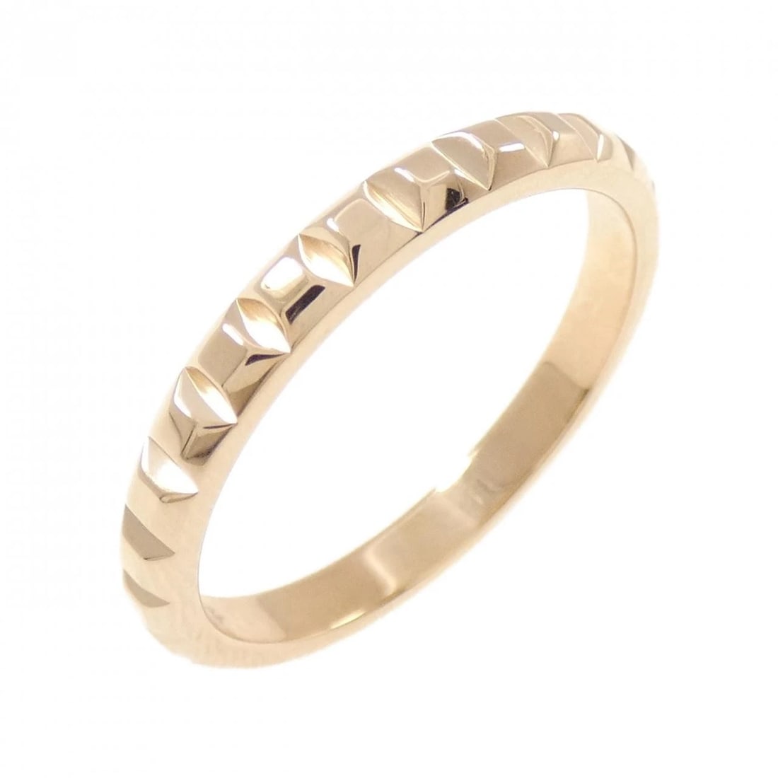 BOUCHERON COURDEAU PARIS MEDIUM RING: Boucheron Courdeau Paris Medium Ring Brand: Boucheron Type/Style: Boucheron Ring Material: 750 Pink Gold, Color: Pink Gold Size: US8 3/4(59) Accessories: None Accessories Notice: When purchasing
