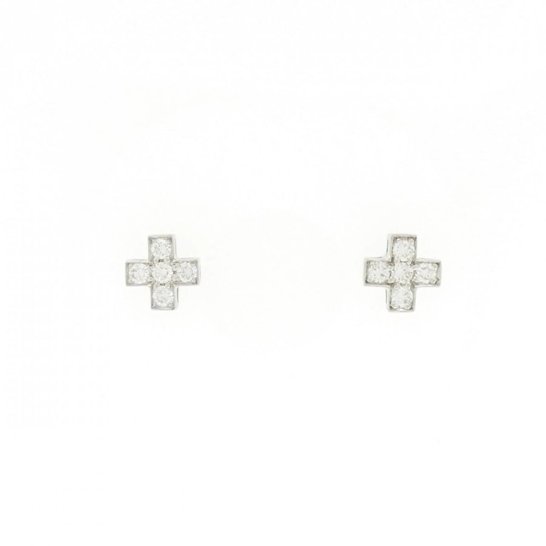 TIFFANY&CO. CRUCIFORM PIERCE: TIFFANY&Co. Cruciform Pierce Brand: TIFFANY&Co. Type/Style: TIFFANY&Co. Pierce/Earring Material: Platinum950, Main Stone Natural Color: Silver Size: Actual Size Approx. height x width: 7.0mm x 7.0mm