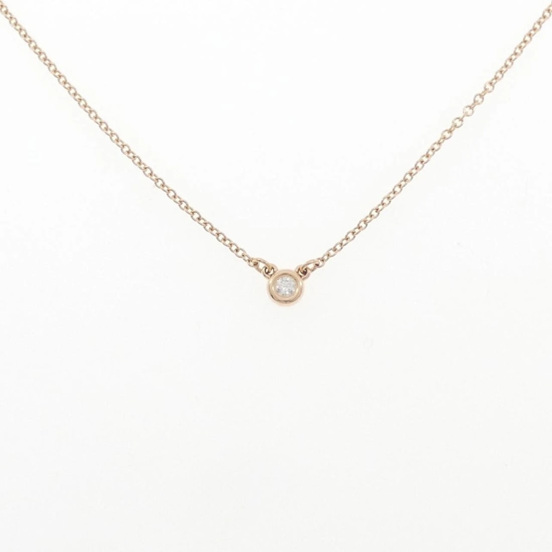 TIFFANY & CO. BY THE YARD NECKLACE: TIFFANY & Co. By the Yard Necklace Brand: TIFFANY&Co. Type/Style: TIFFANY&Co. Necklace Material: 750 Pink Gold, Main Stone Natural Color: Pink Gold Size: length41cmActual Size Diameteraround: 3.6mm