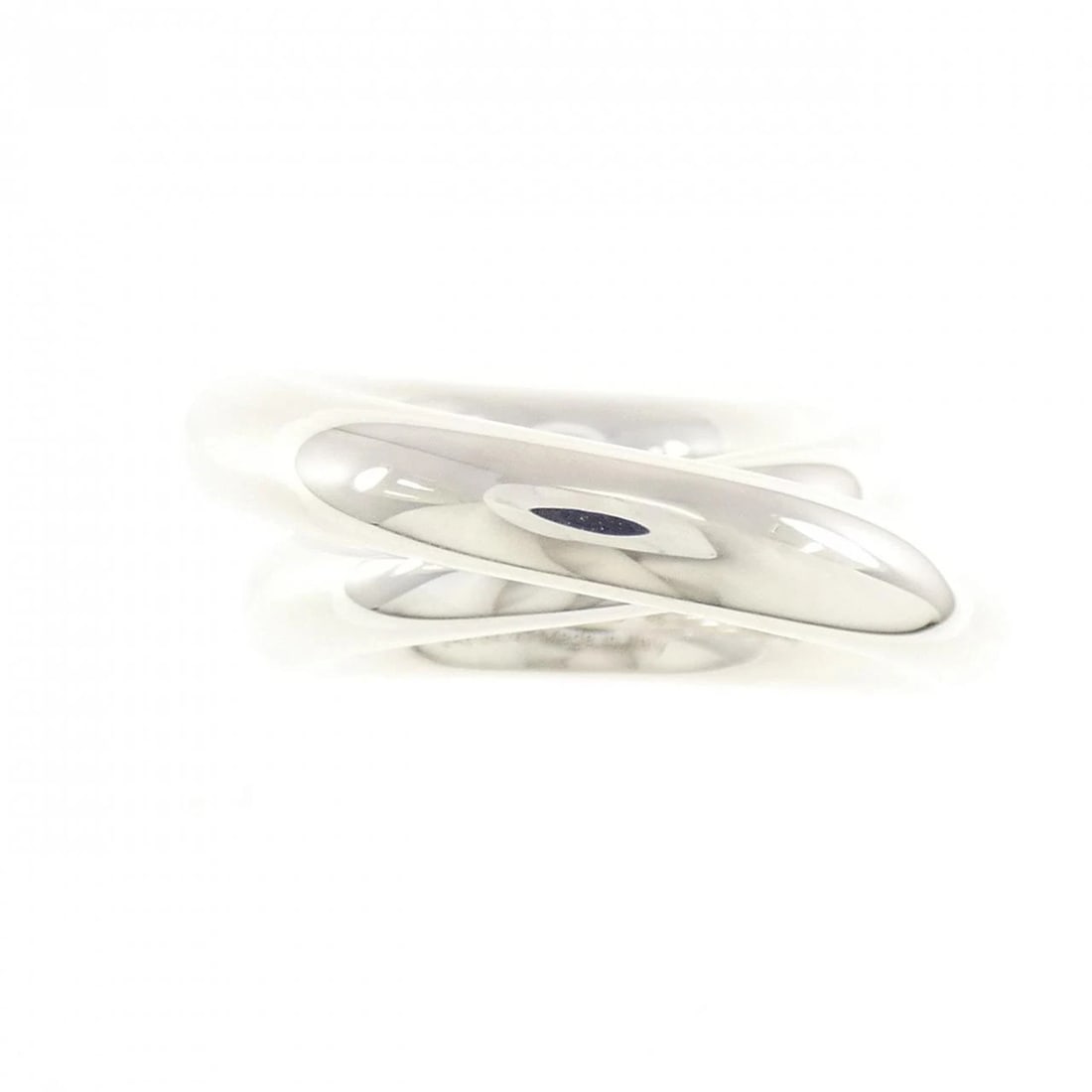HERMES VERTIGE RING: Hermes Vertige Ring Brand: HERMES Type/Style: Hermes Ring Material: 925Silver, Color: Silver Size: US4 1/2(48) Accessories: None Accessories Notice: When purchasing pre-owned goods, please refer to