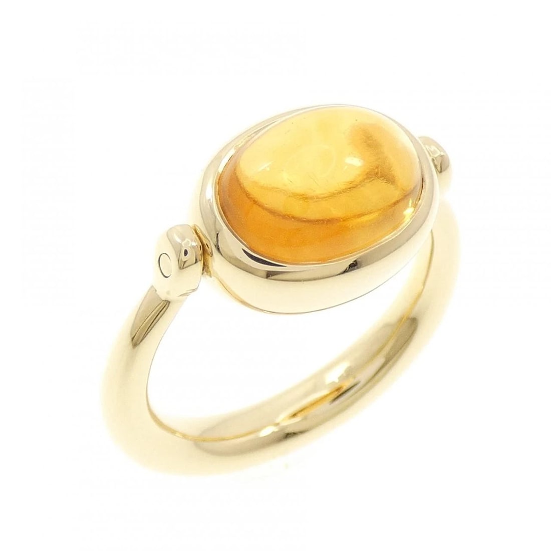 BVLGARI CITRINE RING: Bvlgari Citrine Ring Brand: BVLGARI Type/Style: Bulgari Ring Material: 750 yellow gold, Main Stone Citrin Color: Yellow Gold Size: US6 1/4 Accessories: None Accessories Notice: When purchasing