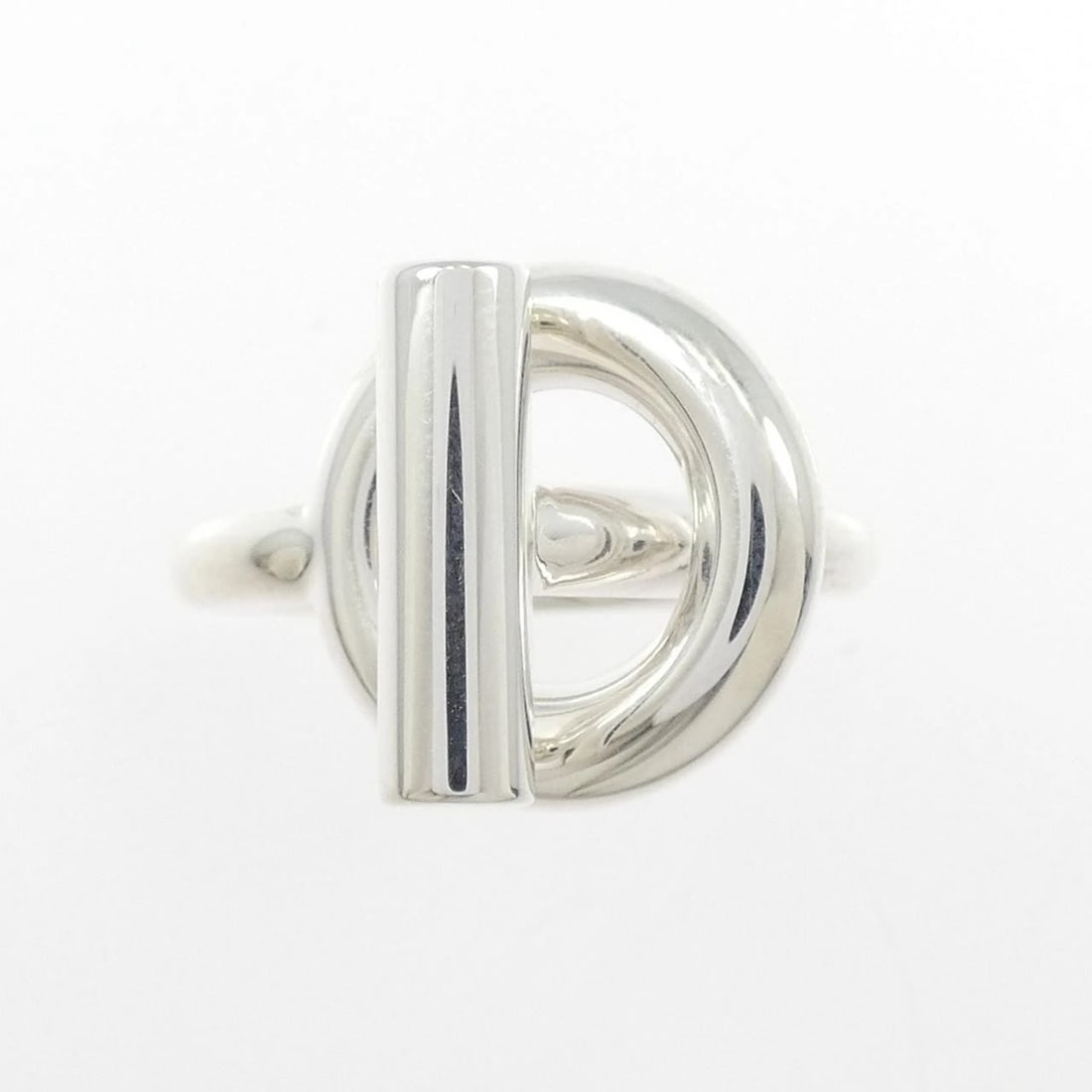 HERMES ECHAPPE RING: Hermes Echappe Ring Brand: HERMES Type/Style: Hermes Ring Material: 925Silver, Color: Silver Size: US5 1/4(50) Accessories: None Accessories Notice: When purchasing pre-owned goods, please refer to