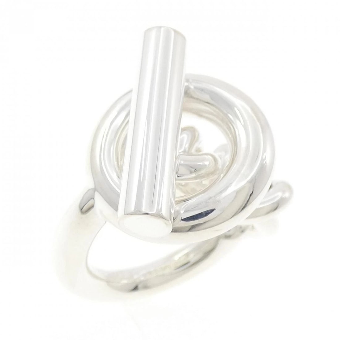HERMES CROISETTE RING: Hermes Croisette Ring Brand: HERMES Type/Style: Hermes Ring Material: 925Silver, Color: Silver Size: US5 3/4(51) Accessories: None Accessories Notice: When purchasing pre-owned goods, please refer to