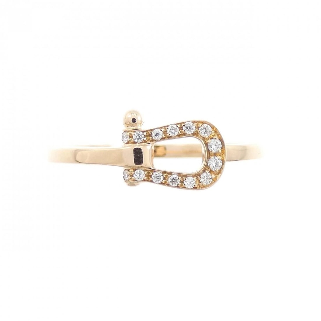 FRED FORCE SMALL RING: Fred Force Small Ring Brand: FRED Type/Style: Fred Ring Material: 750 Pink Gold, Main Stone Natural Color: Pink Gold Size: US5 3/4(51) Accessories: None Accessories Notice: When purchasing pre-owned