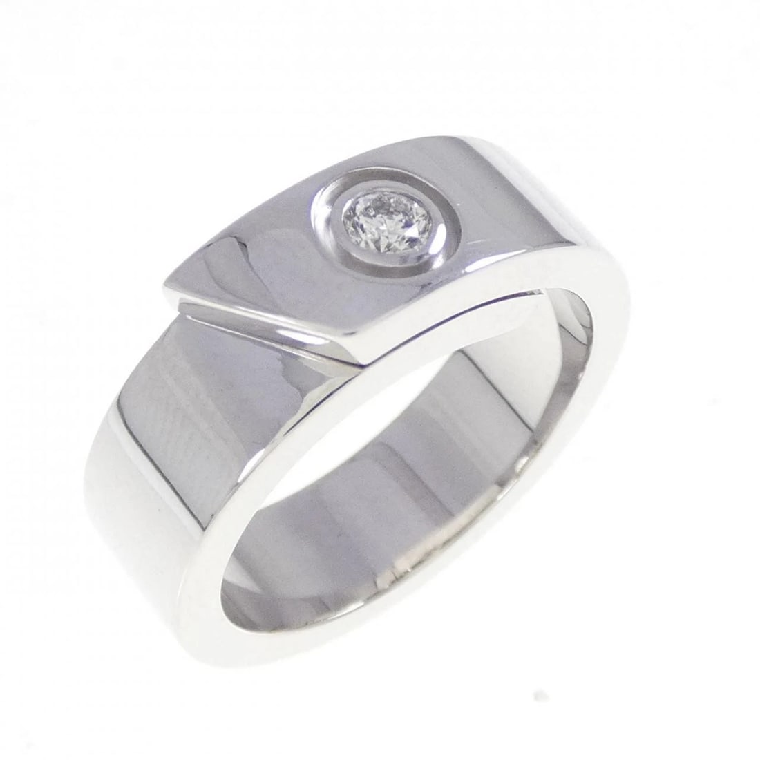 CARTIER ANNIVERSARY RING: Cartier Anniversary Ring Brand: CARTIER Type/Style: Cartier Ring Material: 750 white gold, Main Stone Natural Color: White Gold Size: US4(47) Accessories: None Accessories Notice: When purchasing