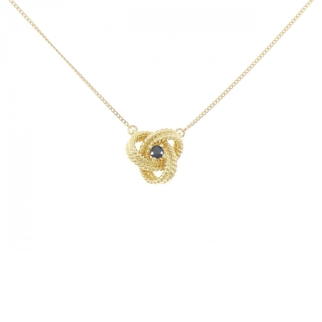 TIFFANY&CO. SAPPHIRE NECKLACE: TIFFANY&Co. Sapphire Necklace Brand: TIFFANY&Co. Type/Style: TIFFANY&Co. Necklace Material: 750 yellow gold, Main Stone Sapphire Color: Yellow Gold Size: Length39cmActual Size Pendant length approx.