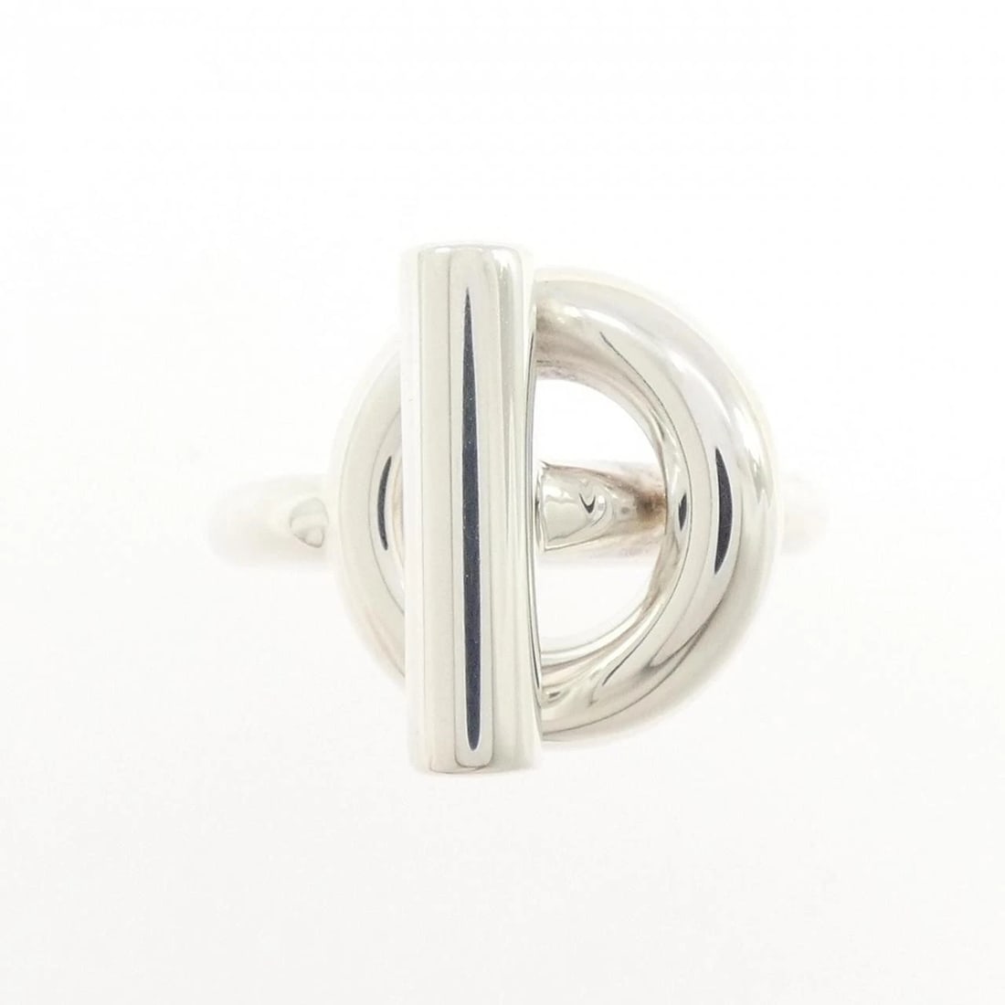 HERMES ECHAPPE RING: Hermes Echappe Ring Brand: HERMES Type/Style: Hermes Ring Material: 925Silver, Color: Silver Size: US5 1/4(50) Accessories: None Accessories Notice: When purchasing pre-owned goods, please refer to