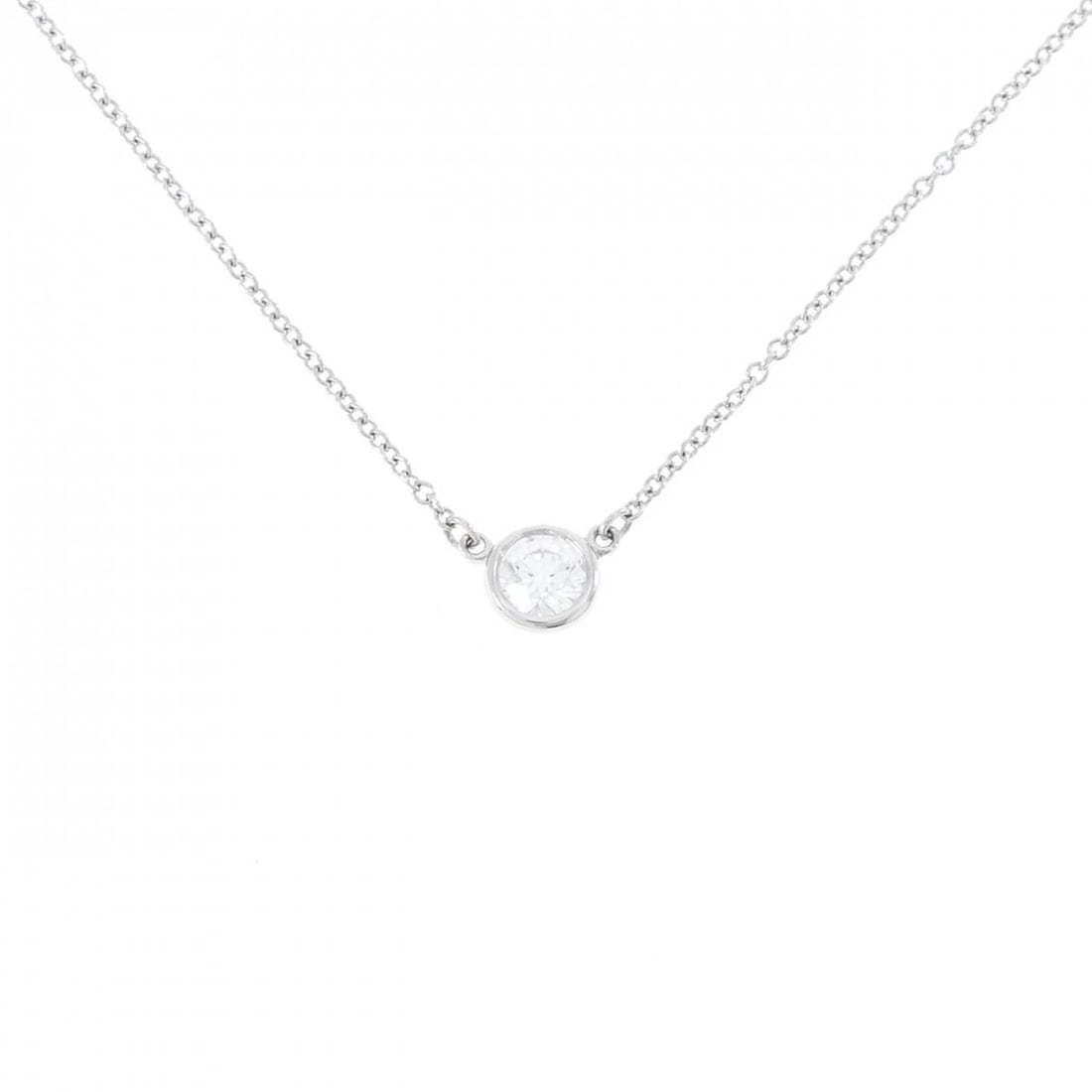 TIFFANY & CO. BY THE YARD NECKLACE: TIFFANY & Co. By the Yard Necklace Brand: TIFFANY&Co. Type/Style: TIFFANY&Co. Necklace Material: Platinum950, Main Stone Natural Color: Silver Size: length41cmActual Size Diameteraround: 5.3mm Chain