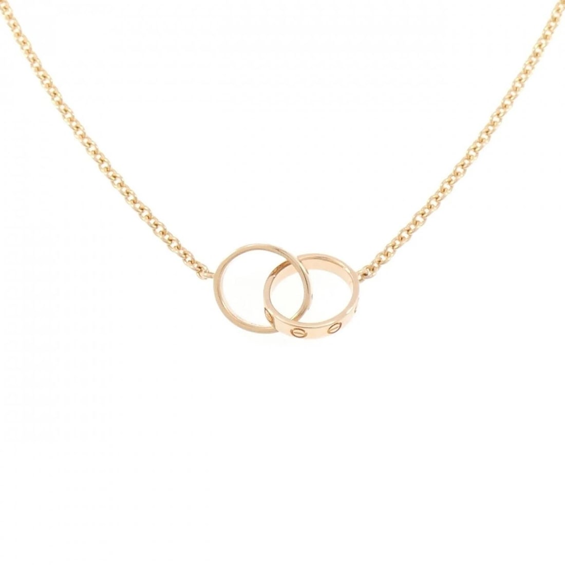CARTIER BABY LOVE NECKLACE: Cartier Baby Love Necklace Brand: CARTIER Type/Style: Cartier Necklace Material: 750 Pink Gold, Color: Pink Gold Size: Length44cmActual Size Max width approx.: 9.8mm Chain maximum width approx.: