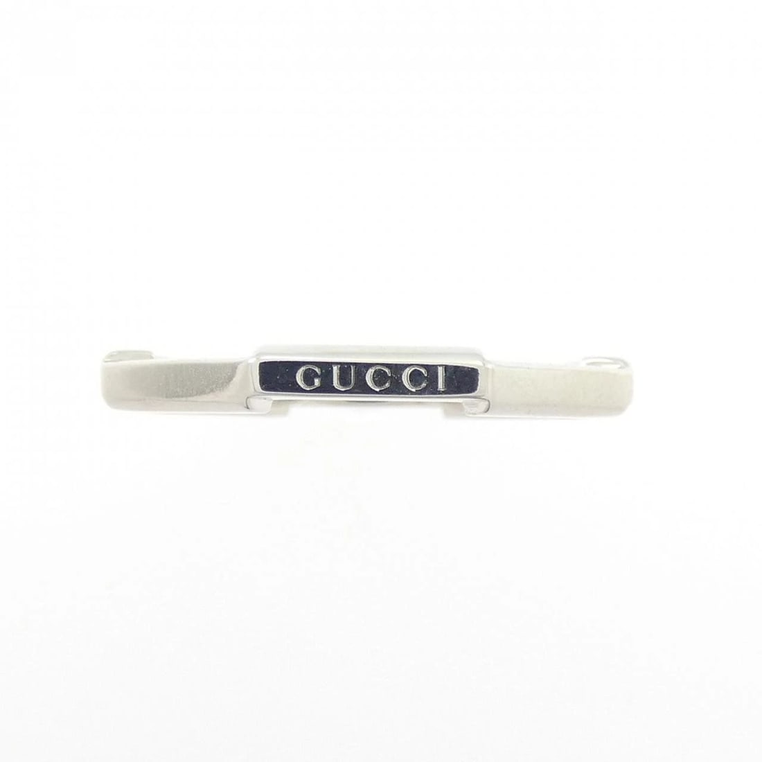 GUCCI MIRROR RING: Gucci Mirror Ring Brand: GUCCI Type/Style: Gucci Ring Material: 750 white gold, Color: White GOLD Size: US6 3/4(14) Accessories: None Accessories Notice: When purchasing pre-owned goods, please refer