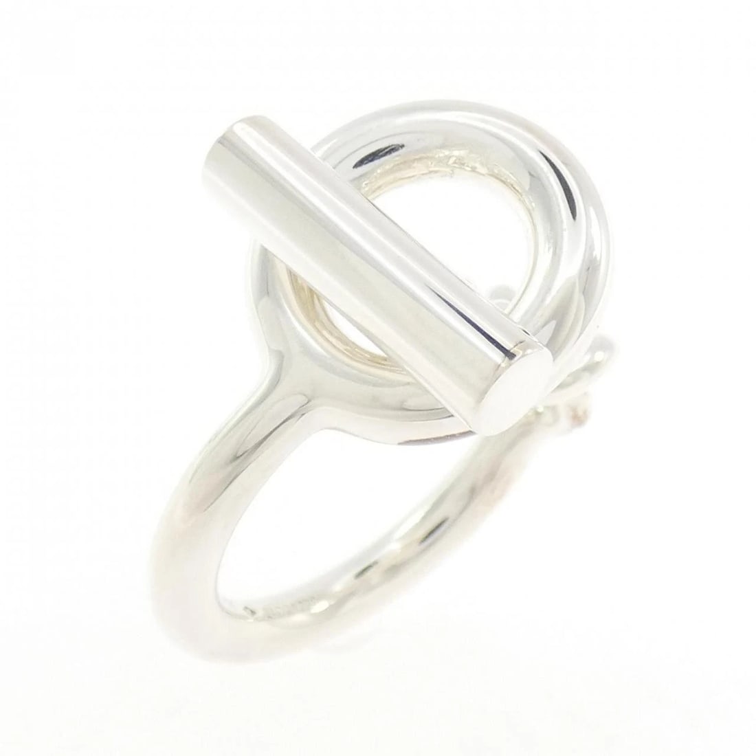 HERMES CROISETTE RING: Hermes Croisette Ring Brand: HERMES Type/Style: Hermes Ring Material: 925Silver, Color: Silver Size: US7(54) Accessories: None Accessories Notice: When purchasing pre-owned goods, please refer to the