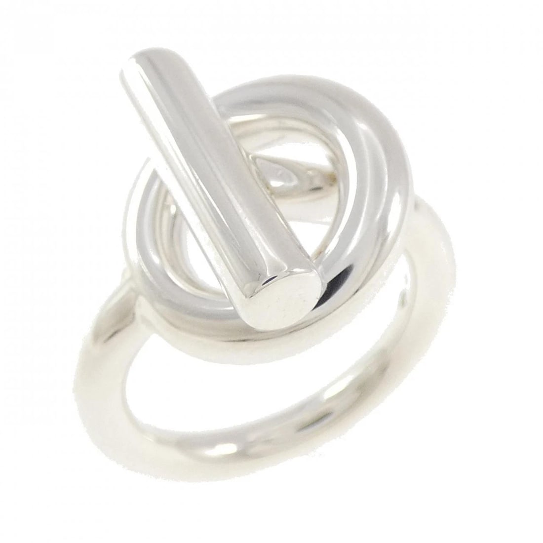 HERMES ECHAPPE RING: Hermes Echappe Ring Brand: HERMES Type/Style: Hermes Ring Material: 925Silver, Color: Silver Size: US5 3/4(51) Accessories: None Accessories Notice: When purchasing pre-owned goods, please refer to