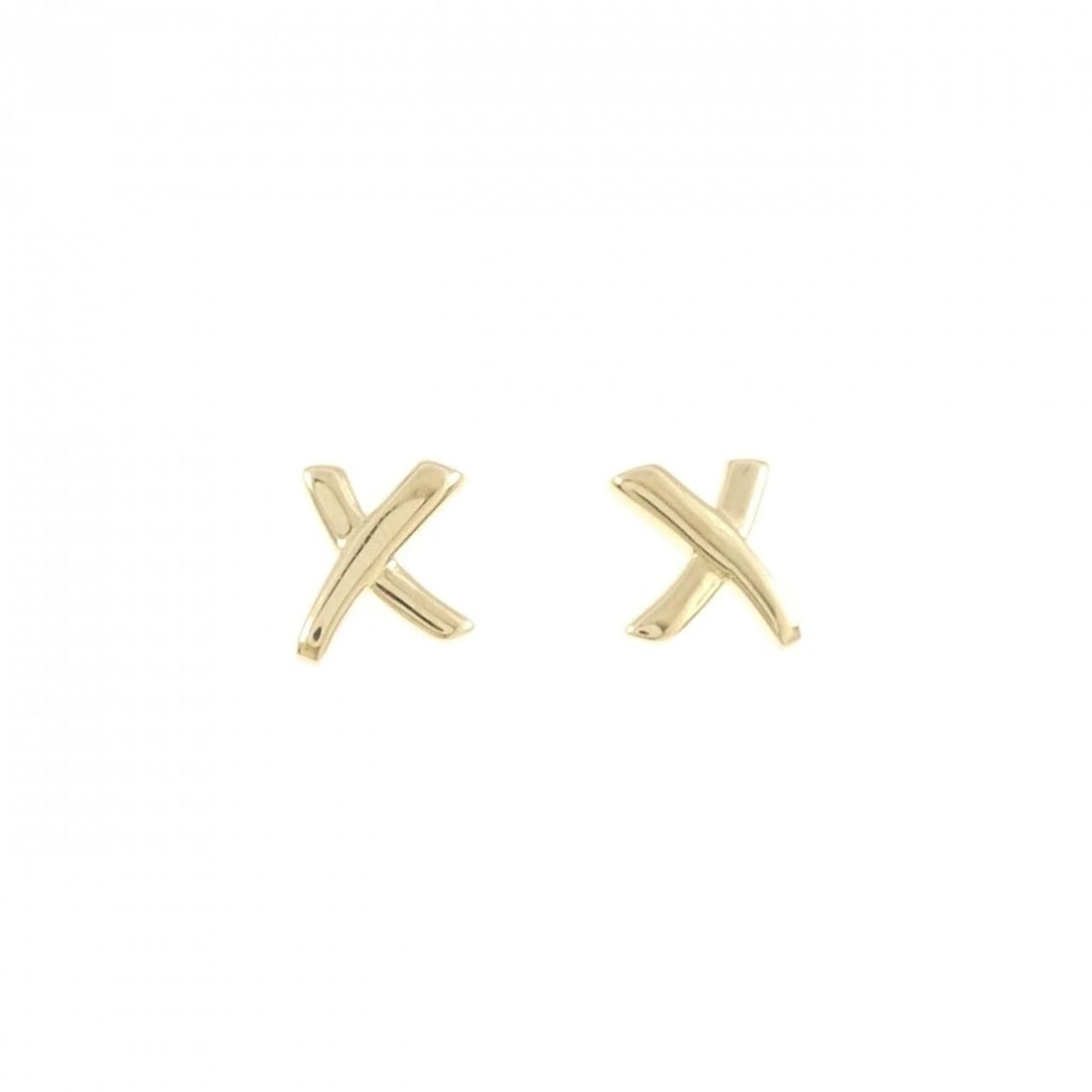 TIFFANY&CO. KISS PIERCE: TIFFANY&Co. Kiss Pierce Brand: TIFFANY&Co. Type/Style: TIFFANY&Co. Pierce/Earring Material: 750 yellow gold, Color: YELLOW GOLD Size: Actual Size Approximate dimensions (height x width): 8.3cm x 7.6cm