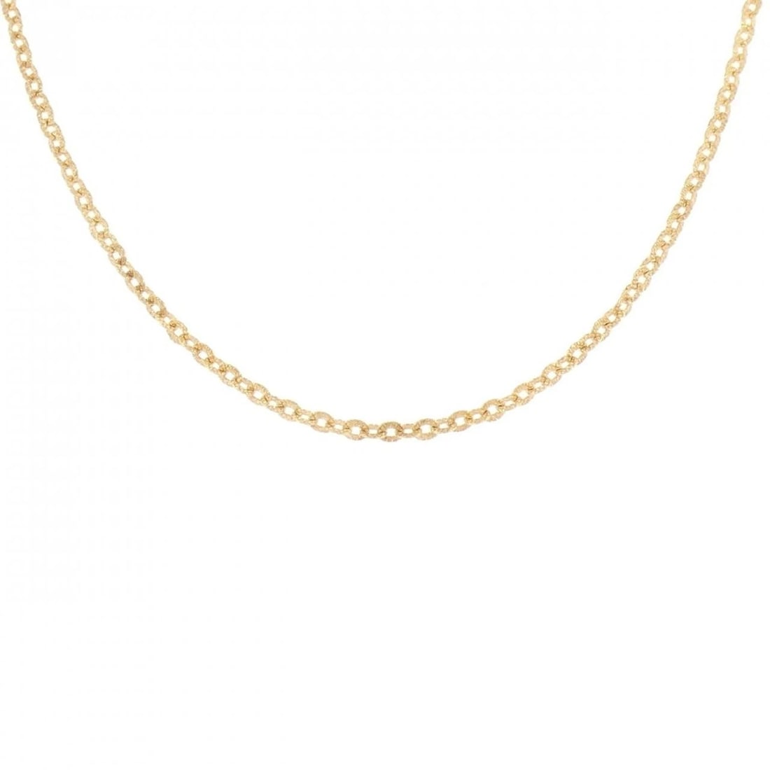 UNOAELE 750YG NECKLACE: Unoaele 750YG Necklace Brand: UNOAERRE Type/Style: Unoaerre Necklace Material: 750 yellow gold, Color: YELLOW GOLD Size: Length50cm Actual Size Chain maximum width approx.: 2.3mm Accessories: None