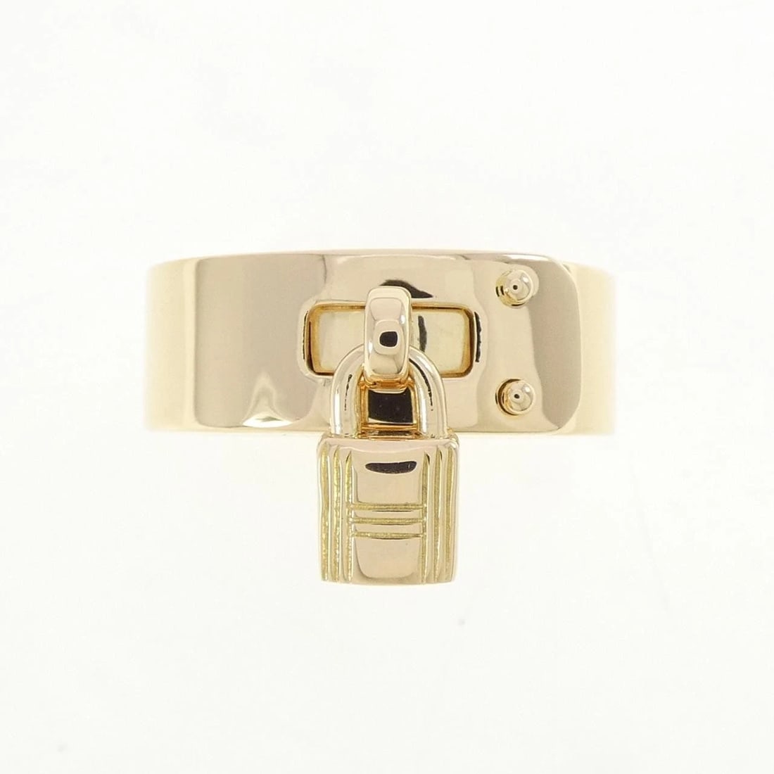 HERMES 750YG RING: Hermes 750YG Ring Brand: HERMES Type/Style: Hermes Ring Material: 750 yellow gold, Color: YELLOW GOLD Size: US6 1/2(53) Accessories: None Accessories Notice: When purchasing pre-owned good