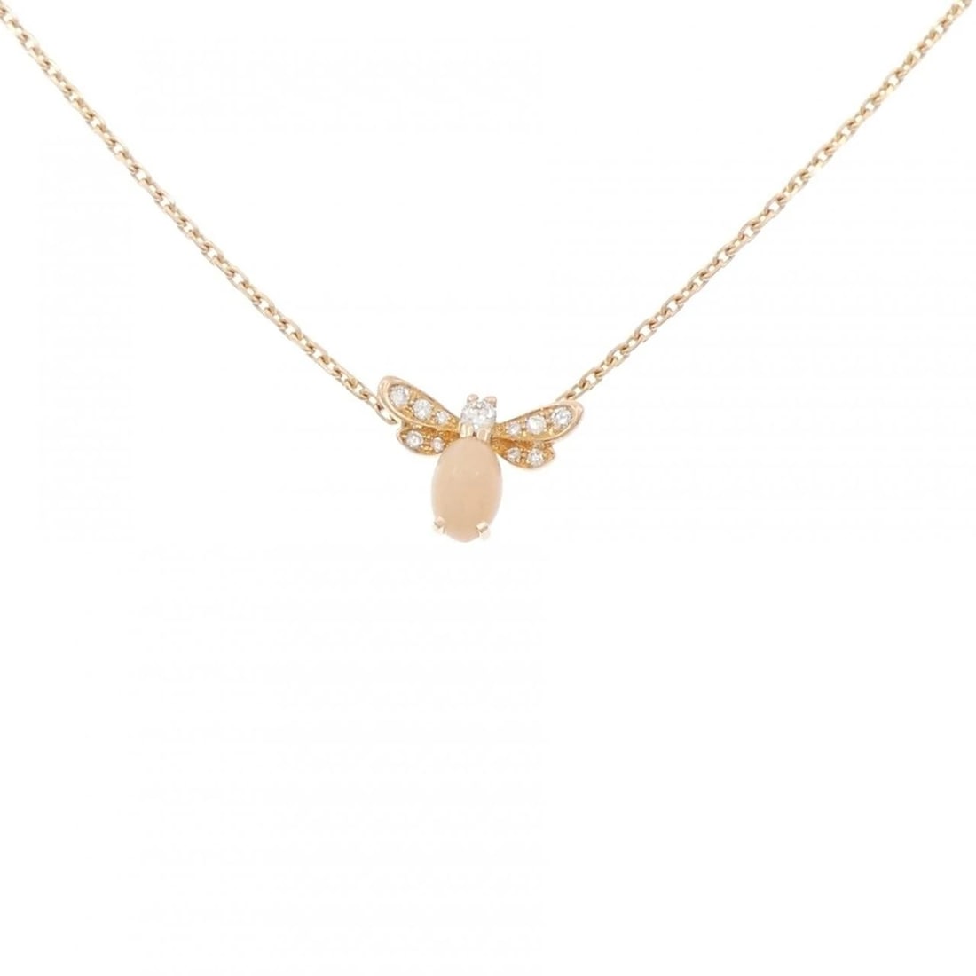 CHAUMET ATTRAPE MOI NECKLACE: Chaumet Attrape Moi Necklace Brand: Chaumet Type/Style: Chaumet Necklace Material: 750 Pink Gold, Main Stone Opal Color: Pink GOLD Size: Length38-42cm Actual Size Pendant length approx. x width