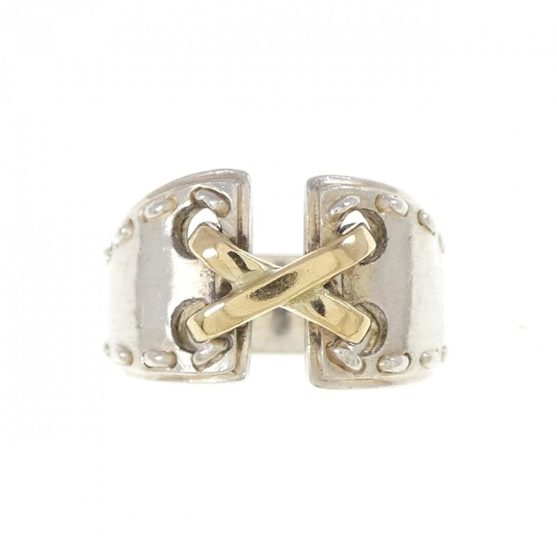 HERMES MEXICO RING: Hermes Mexico Ring Brand: HERMES Type/Style: Hermes Ring Material: 925Silver/Hallmark, Color: Silver/Hallmark Size: US4 3/4(49) Accessories: None Accessories Notice: When purchasing pre-owned goods,