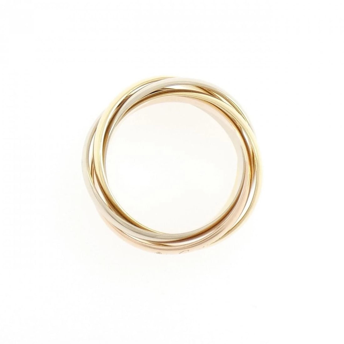 CARTIER TRINITY RING: Cartier Trinity ring Brand: CARTIER Type/Style: Cartier Ring Material: 750 Yellow Gold/750 White Gold/750 Pink Gold, Color: YG,WG,PG Size: US6 1/4(52) Accessories: None Accessories Notice: When