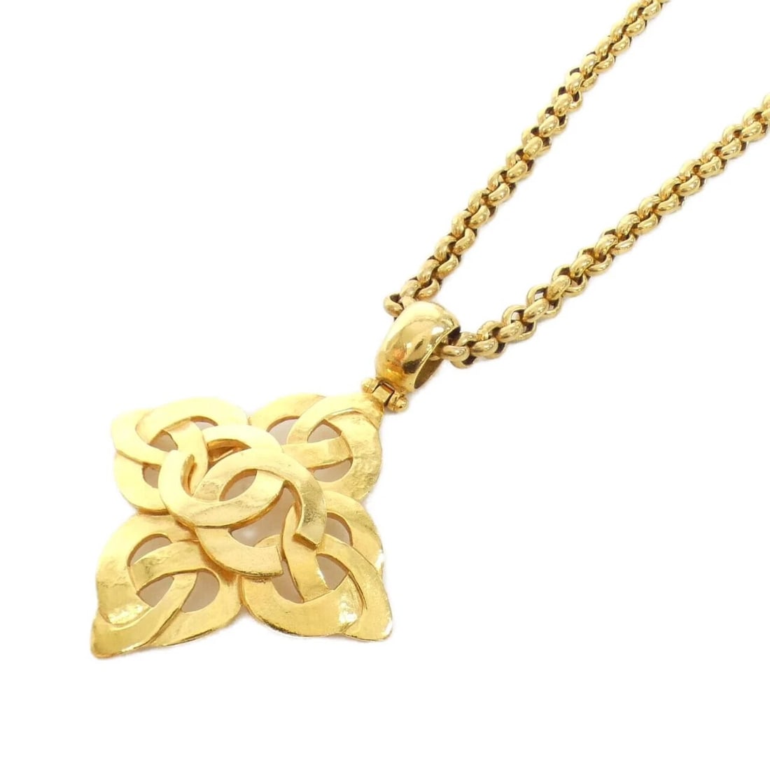 CHANEL NECKLACE: Chanel Necklace Brand: CHANEL Type/Style: Chanel Necklace Material: None, Color: GOLD (Gold) Size: Length: 52cm Top width x height: 6.7cmx8.5cm Accessories: None Accessories Notice: When purchasing