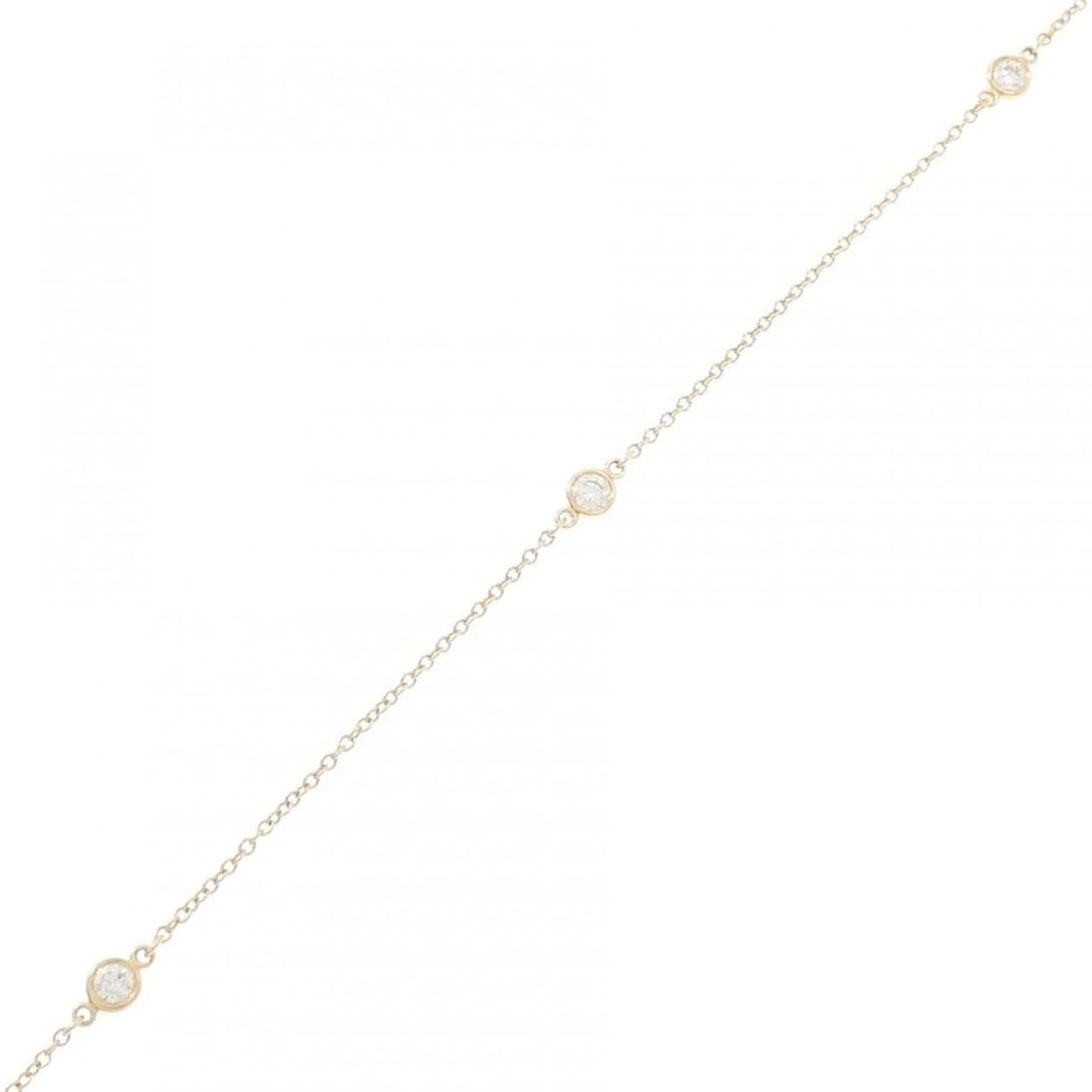 TIFFANY & CO. BY THE YARD BRACELET: TIFFANY & Co. By the Yard Bracelet Brand: TIFFANY&Co. Type/Style: TIFFANY & Co. Bracelet Material: 750 yellow gold, Main Stone Natural Color: YELLOW GOLD Size: Length18.5cm Actual Size Max width appro