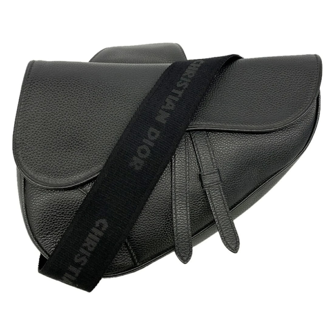 CHRISTIAN DIOR BAG/BODY BAG SADDLE LEATHER BLACK: Christian Dior Bag/Body Bag Saddle Leather Black Brand: Christian Dior Type/Style: Sling bag Material: Leather Color: Black Size: (HxWxD) 19.5cm x 27cm x 4.5cm / 7.67inch x 10.62inch x 1.77inch