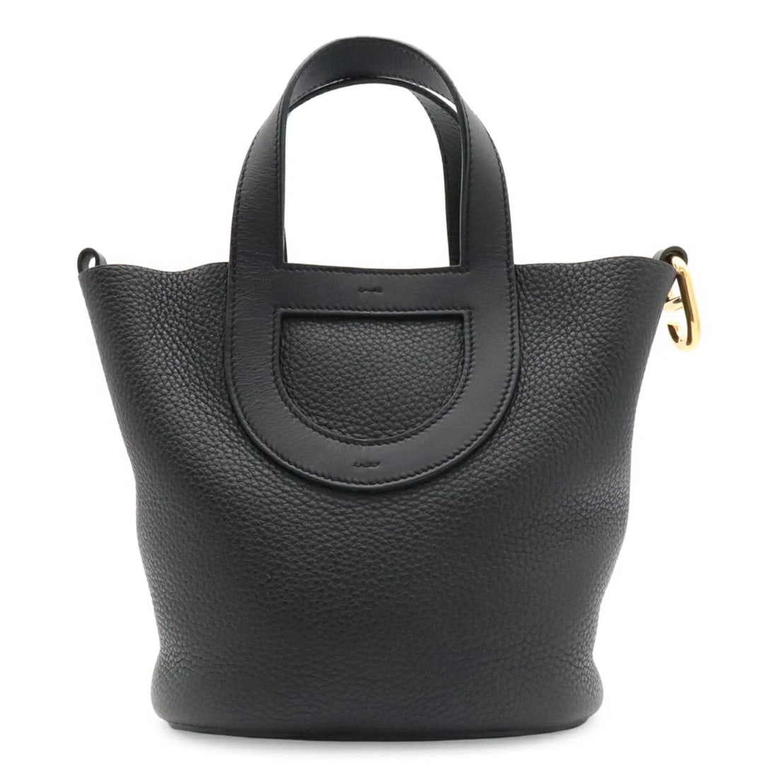 HERMES IN THE LOOP 18 HANDBAG TOTE BAG: HERMES In the Loop 18 Handbag Tote Bag Brand: Hermes Type/Style: Handbag, Tote bag Material: Togo leather Color: Black Size: (HxWxD) 19.5cm x 18cm x 12cm / 7.67inch x 7.08inch x 4.72inch Accessori