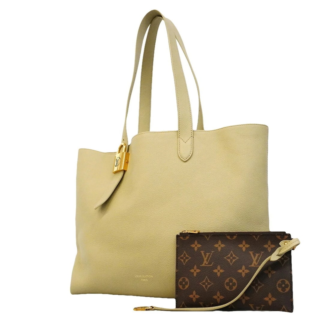 LOUIS VUITTON LOWKEY CABAS MM TOTE BAG: Louis Vuitton Lowkey Cabas MM Tote Bag Brand: Louis Vuitton Type/Style: Tote bag Material: none Color: Beige Size: (HxWxD) 31cm x 35cm x 14cm / 12.2inch x 13.77inch x 5.51inch Accessories: None