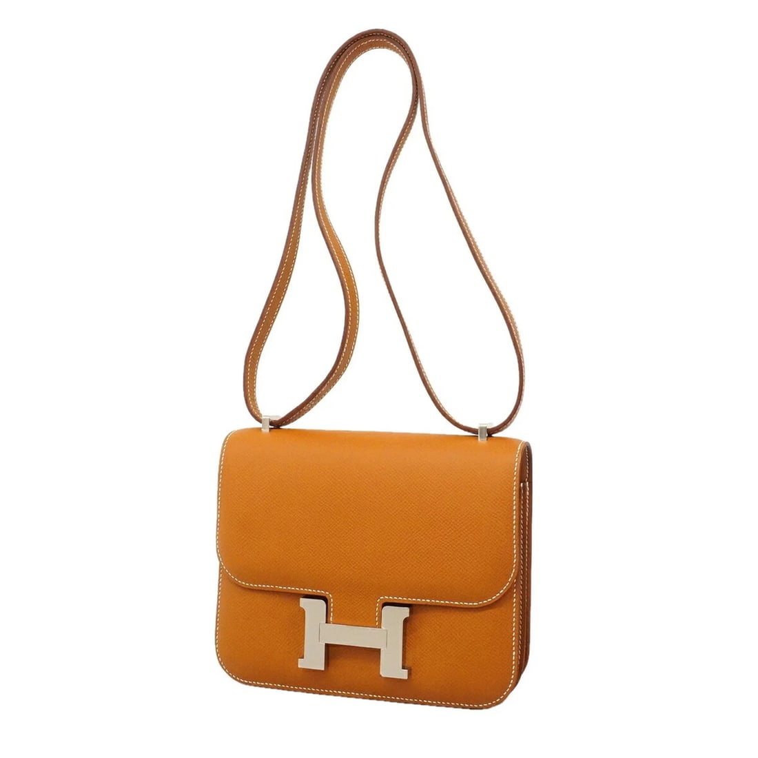 HERMES CONSTANCE MINI SHOULDER BAG, VEAU EPSOM: Hermes Constance Mini Shoulder Bag, Veau Epsom Brand: Hermes Type/Style: Shoulder bag Material: Leather Color: Gold Size: (HxWxD) 16cm x 18.5cm x 4.5cm / 6.29inch x 7.28inch x 1.77inch Accessories
