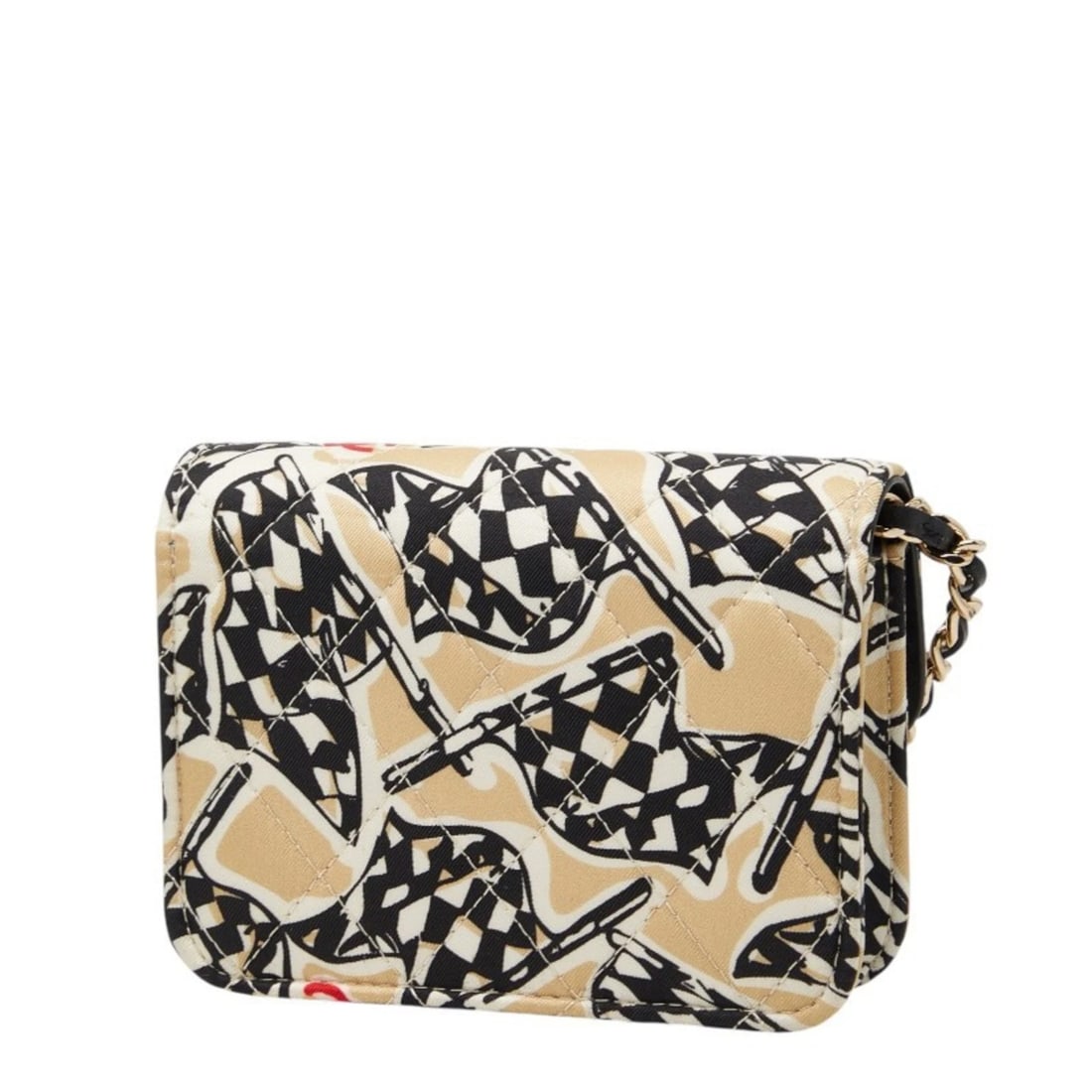 CHANEL MATELASSE COCO MARK CHECKERED FLAG - 2