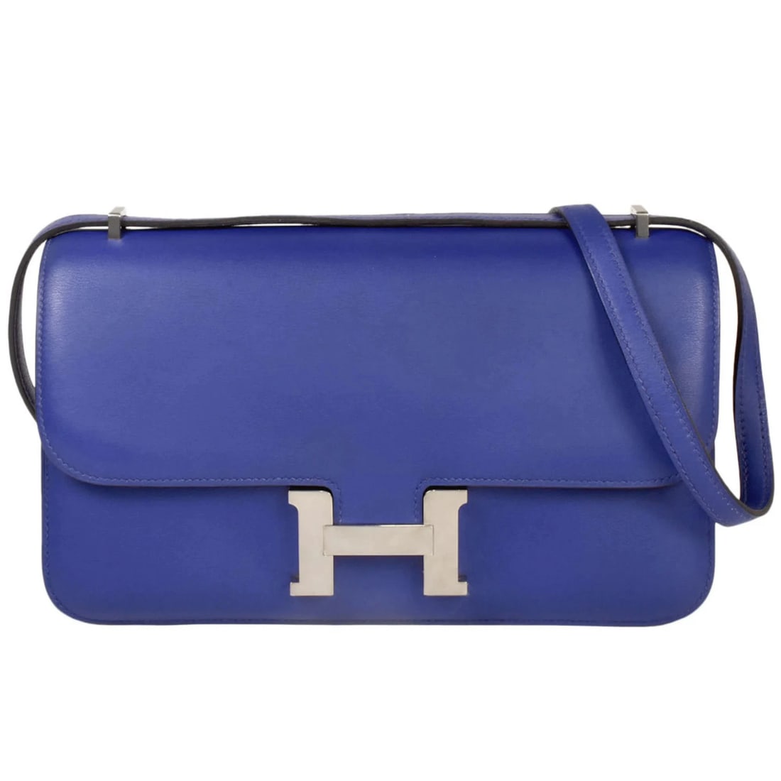 HERMES CONSTANCE 3 ELAN BLUE ELECTRIC VAUX SWIFT: HERMES Constance 3 Elan Blue Electric Vaux Swift Brand: Hermes Type/Style: Shoulder bag Material: Swift leather Color: Blue, Blue Electric Size: (HxWxD) 15cm x 25cm x 4cm / 5.9inch x 9.84inch x 1.57in