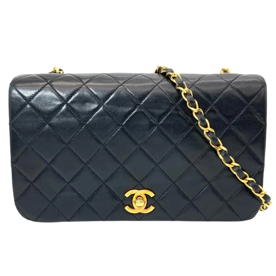 CHANEL MATELASSE CHAIN SHOULDER BAG, LAMBSKIN: Chanel Matelasse Chain Shoulder Bag, Lambskin Brand: Chanel Type/Style: Shoulder bag Material: none Color: Black Size: (HxWxD) 13.5cm x 23cm x 6.5cm / 5.31inch x 9.05inch x 2.55inch Accessories: N