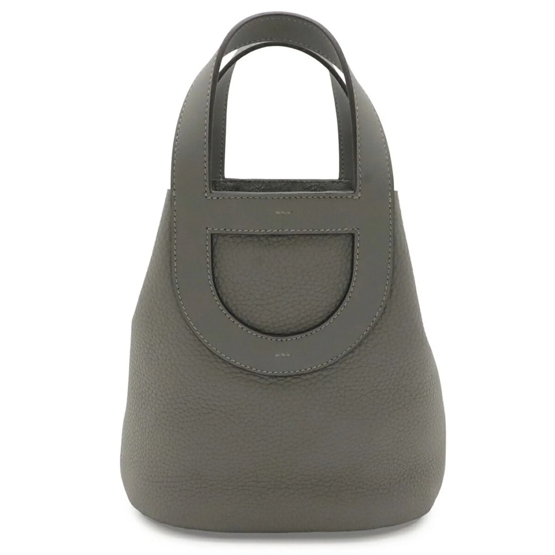 HERMES IN THE LOOP 18 HANDBAG TOTE BAG: HERMES In the Loop 18 Handbag Tote Bag Brand: Hermes Type/Style: Tote bag Material: Taurillon clemence leather , Swift leather Color: Gray Size: (HxWxD) 18cm x 19.5cm x 12cm / 7.08inch x 7.67inch x 4.