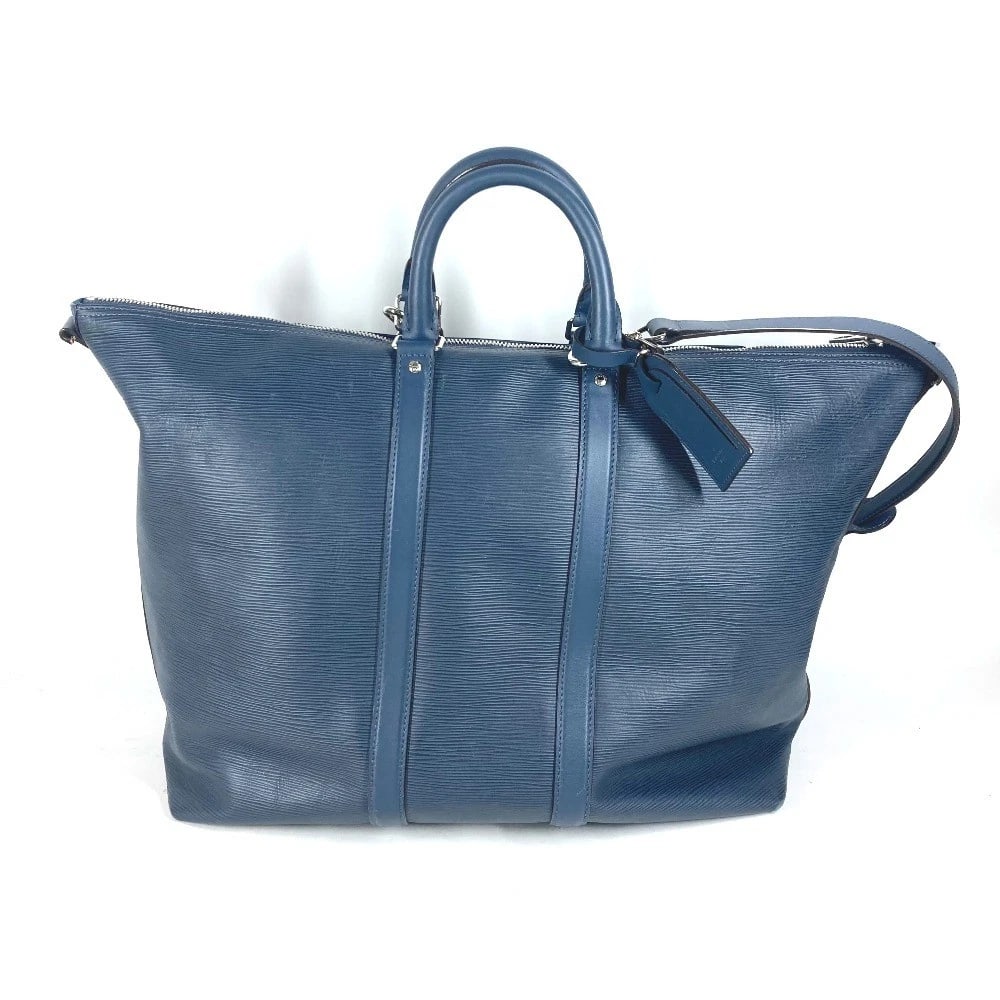 LOUIS VUITTON EPI CABAS BANDOULIERE HAND BAG: LOUIS VUITTON Epi Cabas Bandouliere Hand Bag Brand: LOUIS VUITTON Type/Style: Duffle Bag Material: Blue Marine / blue Color: Epi Leather Size: W16.7xH14.6xD8.9inch / W42.5cmxH37cmxD22.5cm Accessor