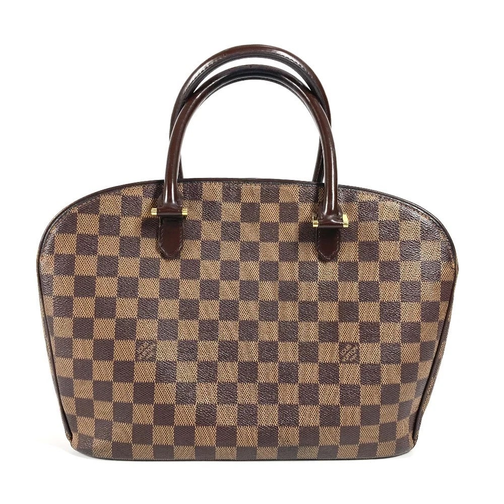 LOUIS VUITTON DAMIER SARRIA HORIZONTAL TOTE BAG: LOUIS VUITTON Damier Sarria Horizontal Tote Bag Brand: LOUIS VUITTON Type/Style: Hand Bag Material: Damier Canvas Color: Ebene / Brown Size: W11.4xH9.3xD3.7inch / W29cmxH23.5cmxD9.5cm Accessories: