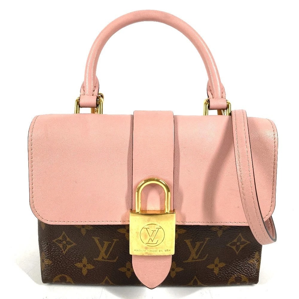 LOUIS VUITTON MONOGRAM ROCKY BB 2WAY SHOULDER BAG: LOUIS VUITTON Monogram Rocky BB 2WAY Shoulder Bag Brand: LOUIS VUITTON Type/Style: Hand Bag Material: MonogramCanvas / Leather Color: Rose poodle / pinkxBrown Size: W7.7xH6.1xD2.8inch / W19.5cmxH15.5c