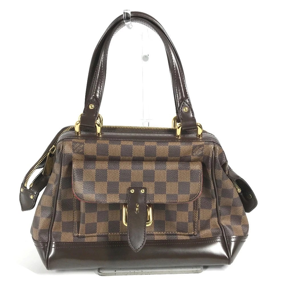 LOUIS VUITTON DAMIER KNIGHTSBRIDGE TOTE BAG DAMIER CANVAS: LOUIS VUITTON Damier Knightsbridge Tote Bag Damier Canvas Brand: LOUIS VUITTON Type/Style: Tote Bag Material: Damier Canvas Color: Ebene / Brown Size: W9.8xH8.3xD5.1inch / W25cmxH21cmxD13cm Access