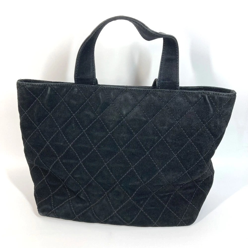 CHANEL MATELASSE QUILTED MARK TURNLOCK SHOULDER BAG 2WAY: CHANEL Matelasse Quilted Mark turnlock Shoulder Bag 2WAY Brand: CHANEL Type/Style: Tote Bag Material: suede Color: Black Size: W10.2xH10.0xD5.3inch / W26cmxH25.5cmxD13.5cm Accessories: None