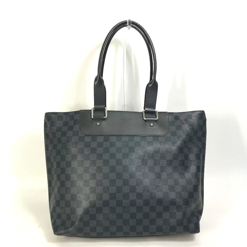 LOUIS VUITTON DAMIER-COBALT CABAVAYAGE SHOULDER BAG: LOUIS VUITTON Damier-Cobalt Cabavayage Shoulder Bag Brand: LOUIS VUITTON Type/Style: Tote Bag Material: Damier Cobalt Canvas Color: NavyxBlack Size: W14.4xH13.0xD4.5inch / W36.5cmxH33cmxD11.5cm Ac