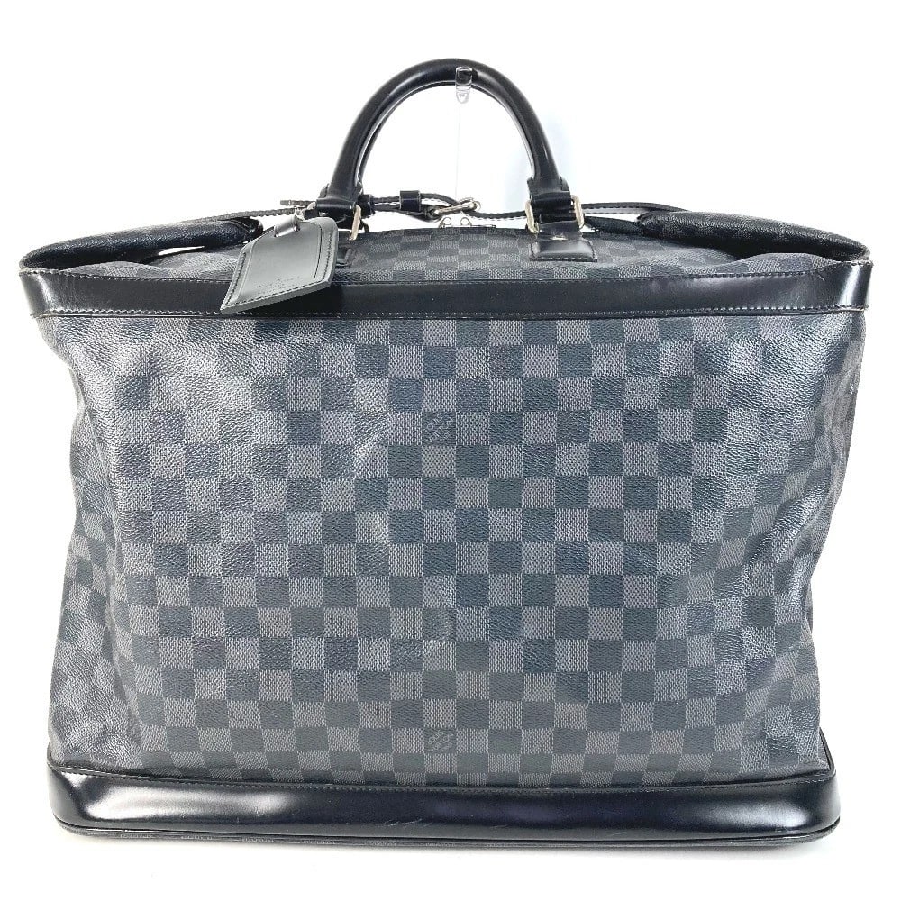 LOUIS VUITTON DAMIER GRAPHITE GRIMO TRAVEL BAG HAND BAG: LOUIS VUITTON Damier Graphite Grimo Travel Bag Hand Bag Brand: LOUIS VUITTON Type/Style: Duffle Bag Material: DamierGraphiteCanvas Color: Black Size: W17.3xH10.6xD10.0inch / W44cmxH27cmxD25.5cm Ac