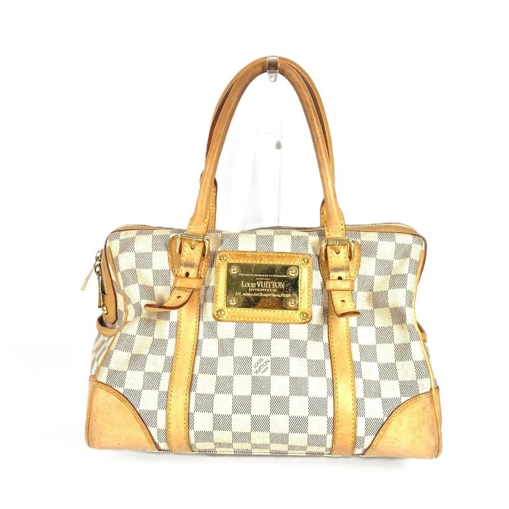 LOUIS VUITTON BERKLEY PM TOTE BAG HAND BAG: LOUIS VUITTON Berkley PM Tote Bag Hand Bag Brand: LOUIS VUITTON Type/Style: Hand Bag Material: Canvas Color: White Size: W12.2xH7.9xD7.1inch / W31cmxH20cmxD18cm Accessories: None Accessori
