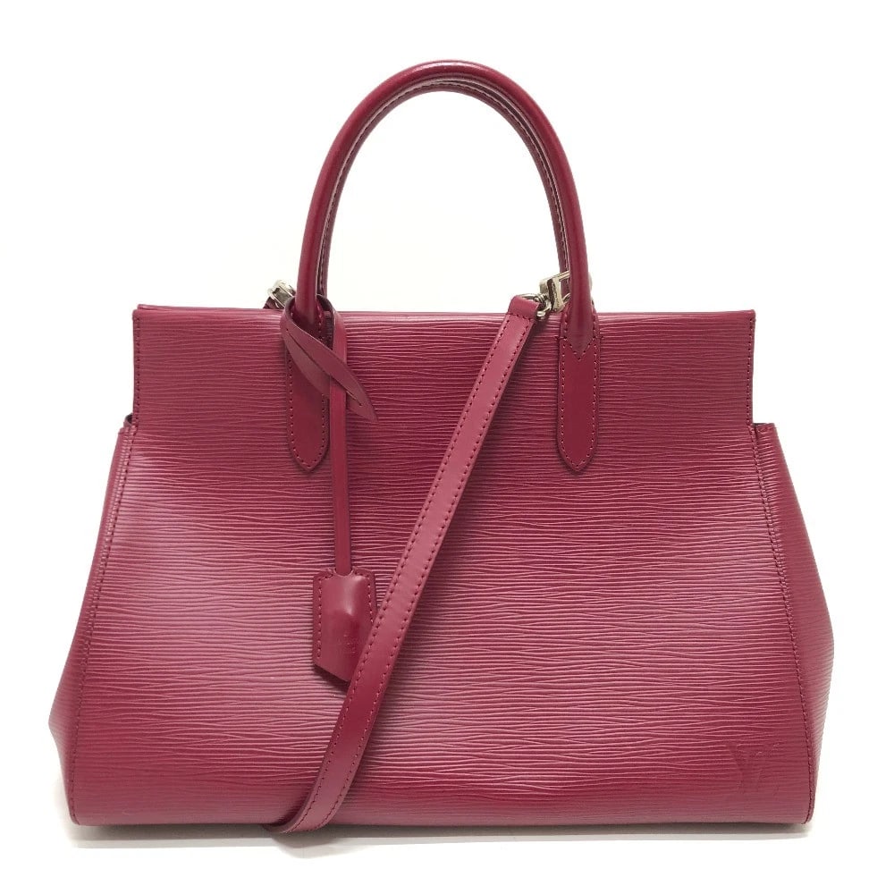 LOUIS VUITTON MARLY MM 2WAY BAG HAND BAG EPI LEATHER: LOUIS VUITTON Marly MM 2WAY bag Hand Bag Epi Leather Brand: LOUIS VUITTON Type/Style: Hand Bag Material: Epi Leather Color: Fuchsia / SilverHardware Size: W13.4xH9.8xD6.3inch / W34cmxH25cmxD16cm