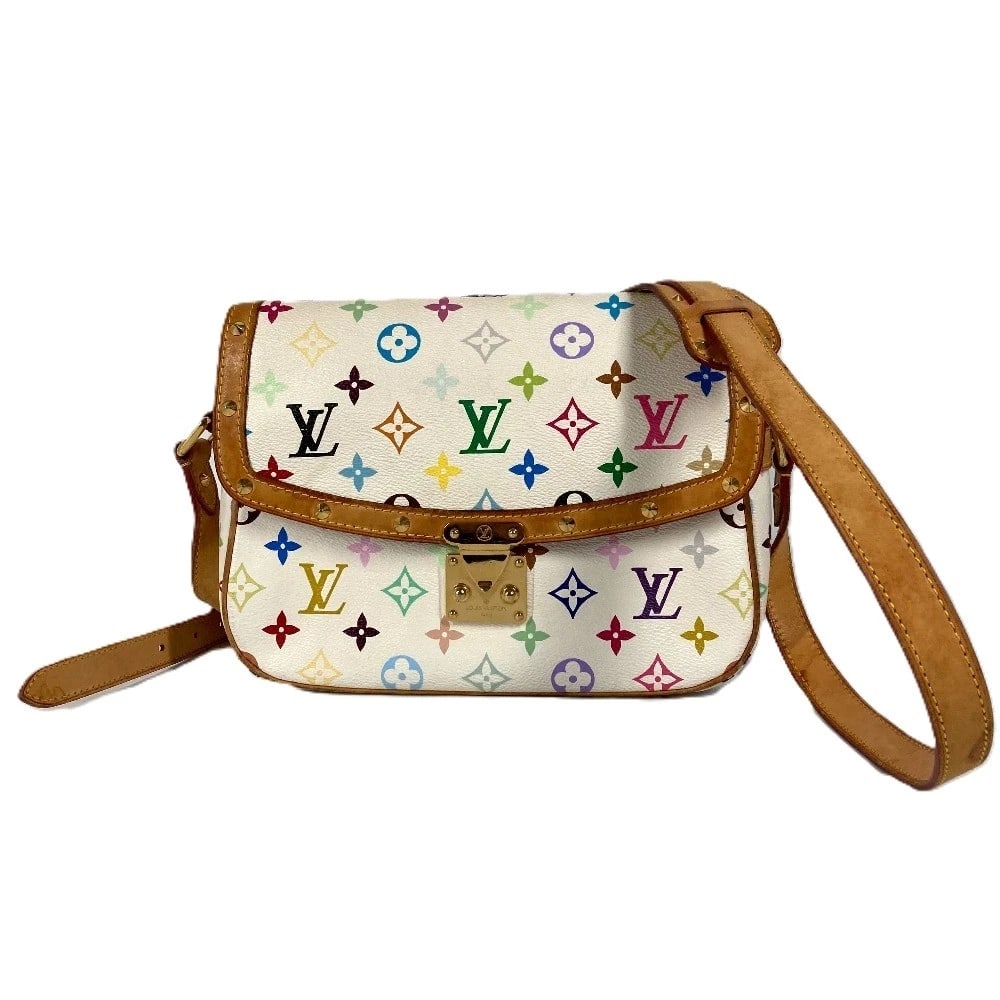 LOUIS VUITTON MONOGRAMMULTICOLORE SOLOGNE SHOULDER BAG: LOUIS VUITTON MonogramMulticolore Sologne Shoulder Bag Brand: LOUIS VUITTON Type/Style: Shoulder Bag Material: MonogramMulticoloreCanvas Color: Blanc / White Size: W9.4xH7.7xD3.0inch /