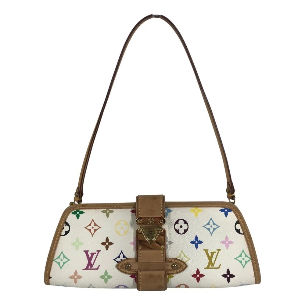 LOUIS VUITTON MONOGRAMMULTICOLORE SHIRLEY CLUTCH HANDBAG: LOUIS VUITTON MonogramMulticolore Shirley Clutch Handbag Brand: LOUIS VUITTON Type/Style: Shoulder Bag Material: MonogramMulticoloreCanvas Color: Blanc / White Size: W10.6xH4.1inch / W27cmxH10.5cm