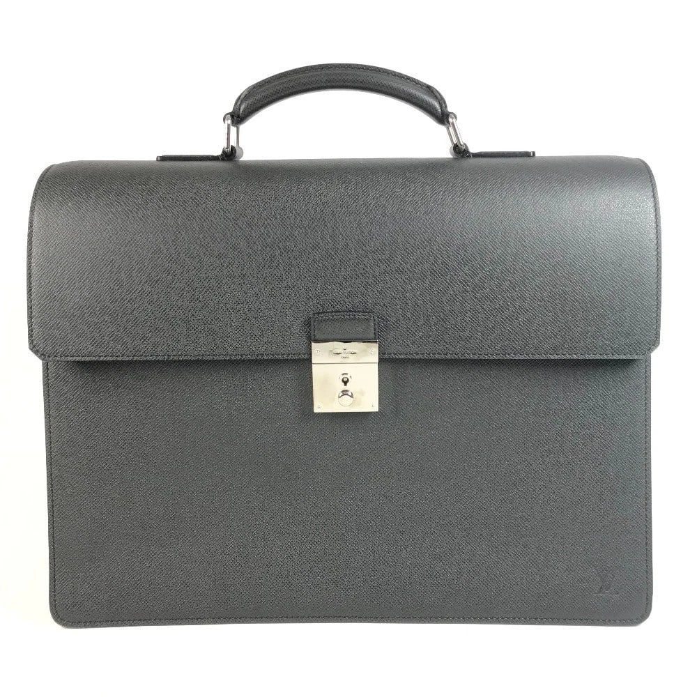 LOUIS VUITTON TAIGA NEO HAND BAG DOCUMENT BUSINESS BAG: LOUIS VUITTON Taiga Neo Hand Bag Document Business bag Brand: LOUIS VUITTON Type/Style: Business bag Material: Taiga Leather Color: Ardoise / Black Size: W16.5xH12.6xD6.1inch / W42cmxH32cmxD15.5cm