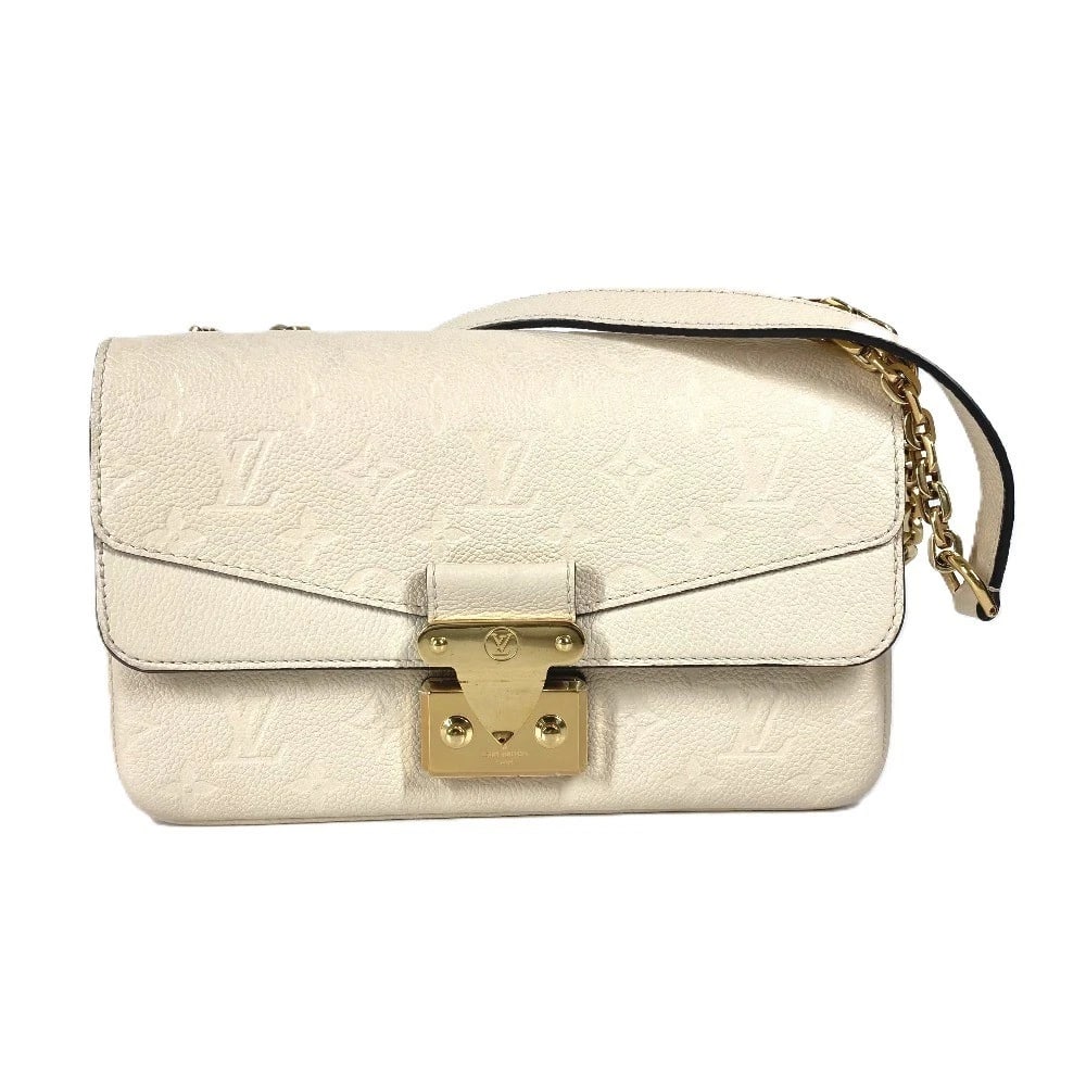 LOUIS VUITTON MONOGRAMEMPREINTE MARCEAU SHOULDER BAG: LOUIS VUITTON MonogramEmpreinte Marceau Shoulder Bag Brand: LOUIS VUITTON Type/Style: Shoulder Bag Material: MonogramEmpreinteLeather Color: claim / White Size: W9.4xH6.1xD2.0inch /